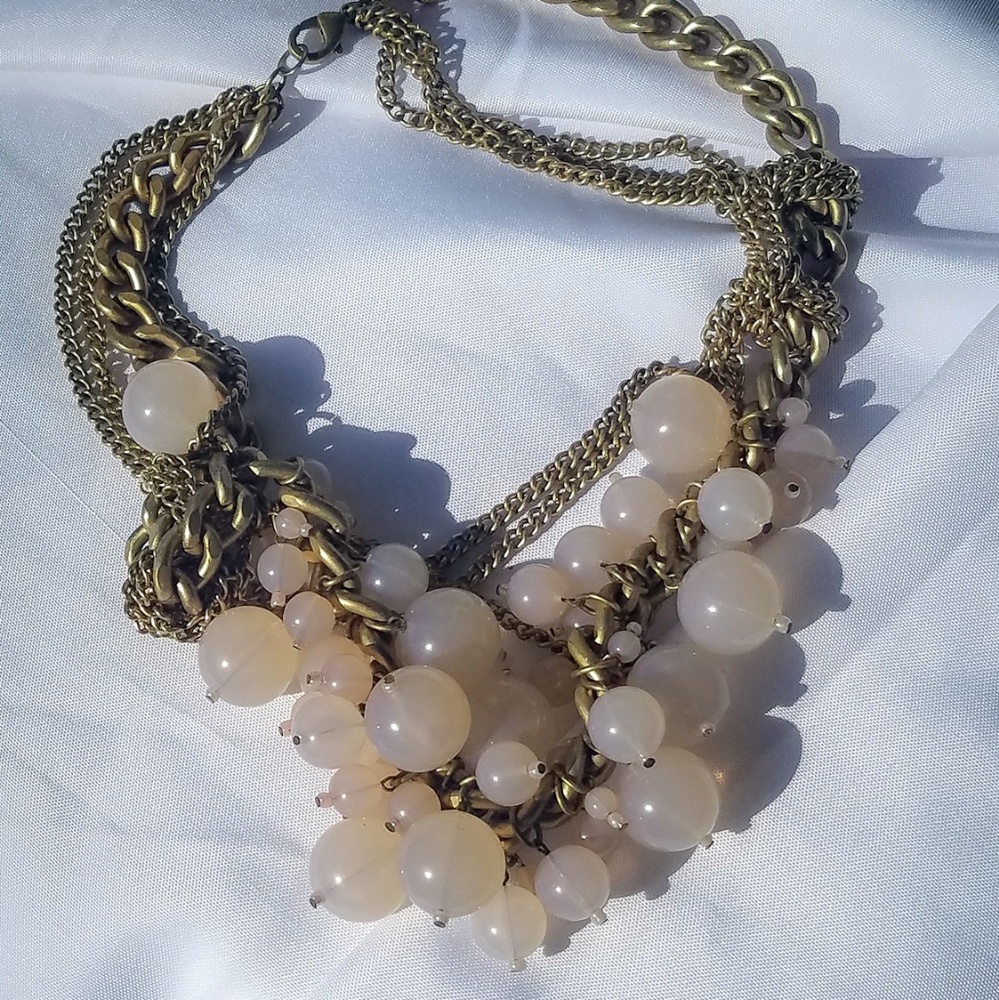 Gold & Champagne Modish Necklace